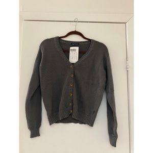 Brandy Melville Knit Cardigan Gray NWT